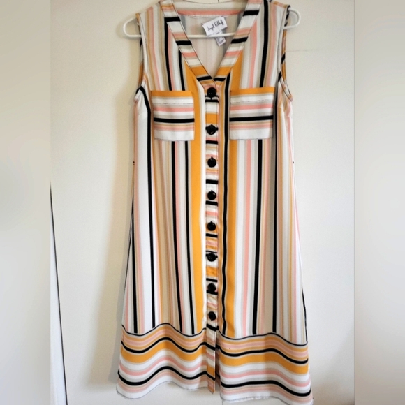 Joseph Ribkoff Dresses & Skirts - Joseph Ribkoff Striped Sleeveless Dress